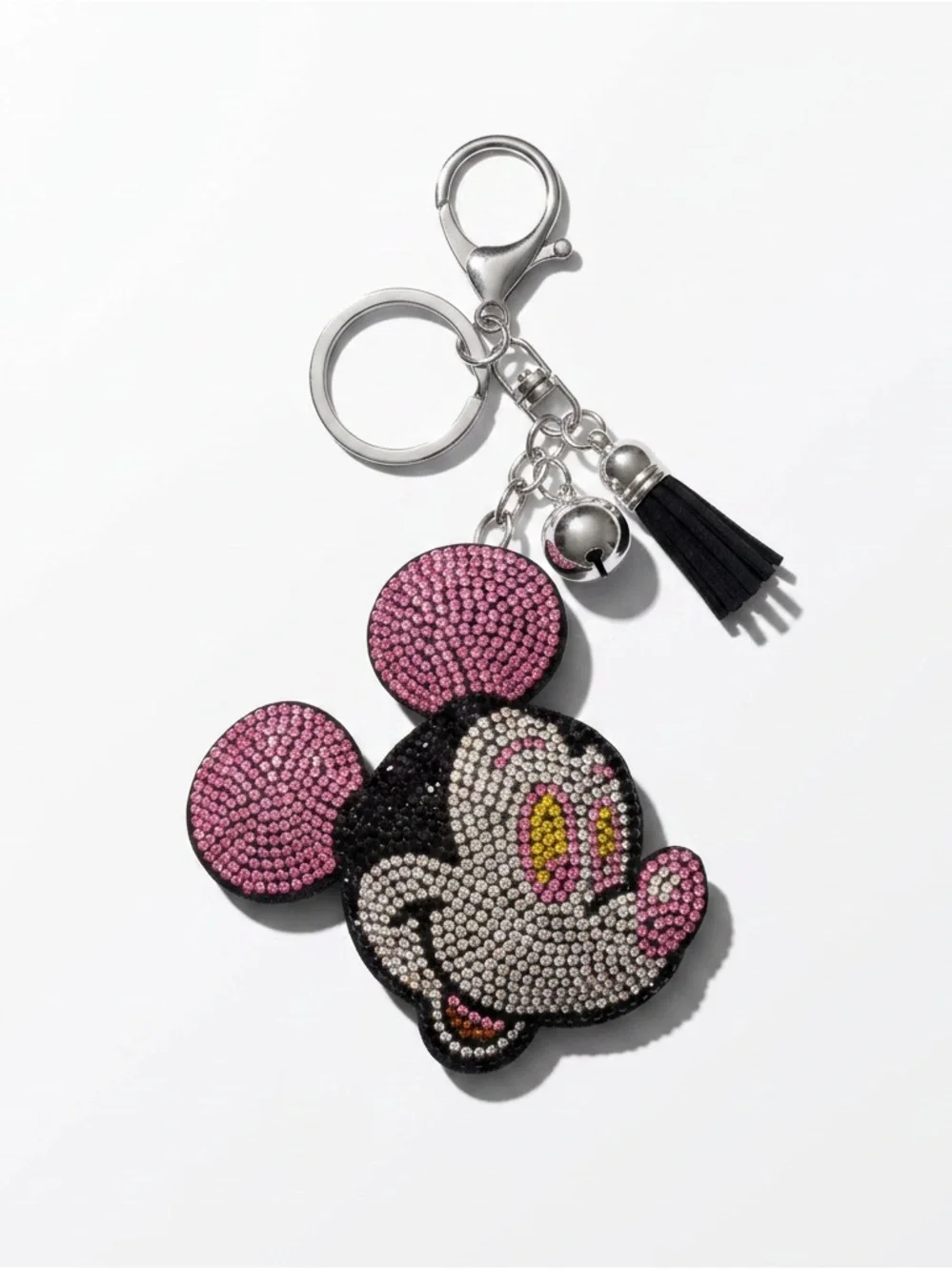 Mickey Mouse Crystal Keychain Bag Backpack Charm